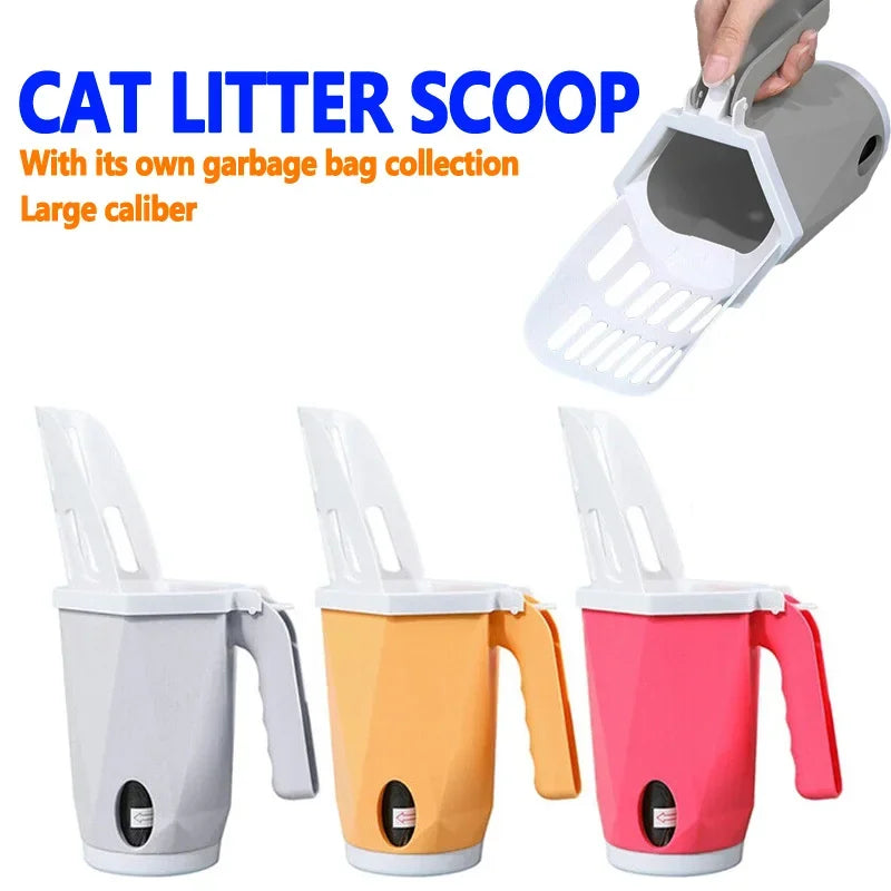 Cat Litter scoop Spoon Portable/Integrated Bag