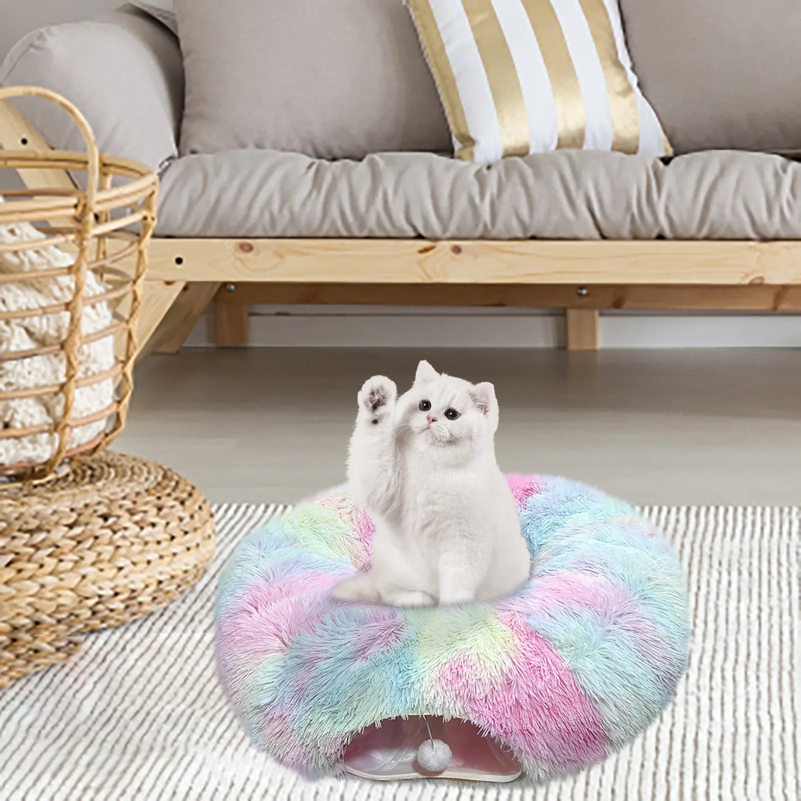 Bed Pet Playground Cat Tunnel